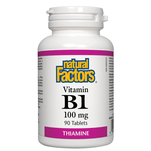 Natural Factors Vitamin B1 100Mg 90 Tablets