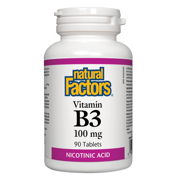 Natural Factors Vitamin B3 100Mg 90 Tablets