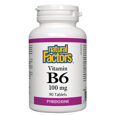 Natural Factors Vitamin B6 100 mg, 90 Tablets
