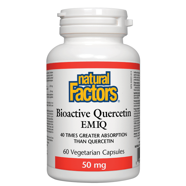 Natural Factors Bioactive Quercetin EMIQ 50Mg 60 Veggie Caps