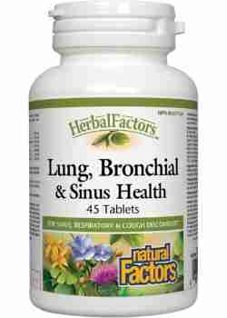 Natural Factors Lung Bronchial Sinus 45 Tablets