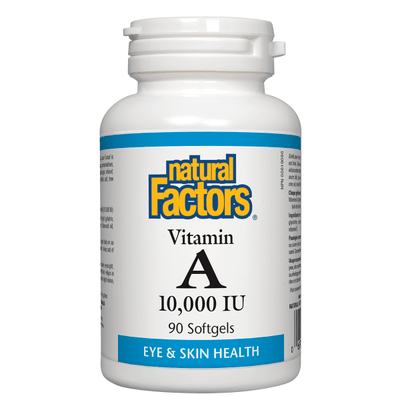 Natural Factors Vitamin A 1000 IU 90 Softgels