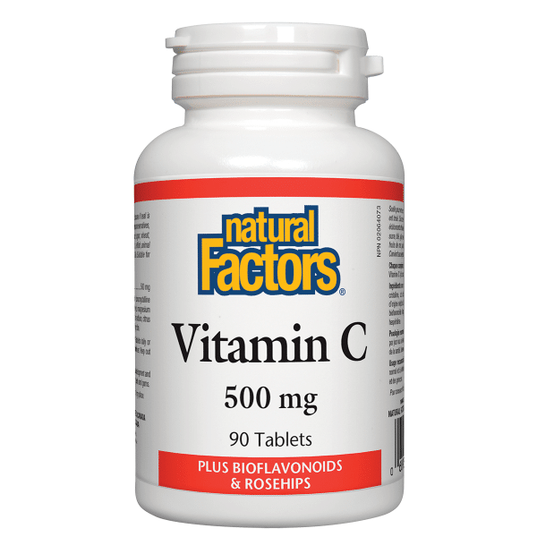 Natural Factors Vitamin C 500Mg Plus Bioflavonoids & Rosehips 90 Tablets