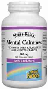 Natural Factors Mental Calmness 100 Mg; 120 Chewable Tablets