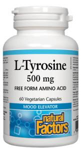 Natural Factors L-Tyrosine 500 Mg; 60 Veg Capsules