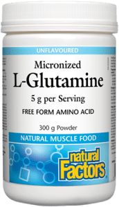 Natural Factors Micronized L-Glutamine; 300G Powder