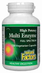 Natural Factors Multi Enzyme;  60 Veg Capsules