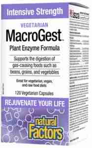 Natural Factors Macrogest Plant Enzyme Formula; 60 Capsules