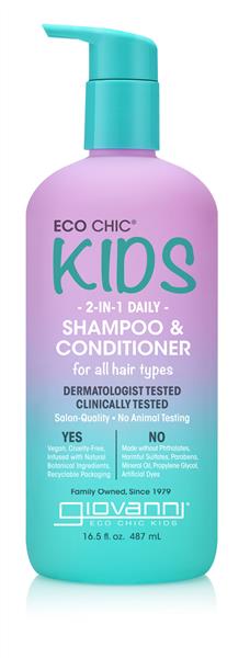 Giovanni Kids 2 In 1 Shampoo & Conditioner, 487Ml