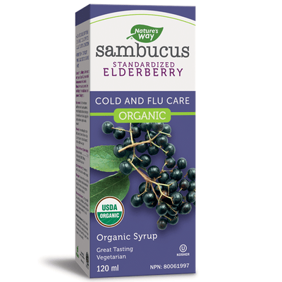 Nature's Way - Sambucus Cold And Flu Organic Syrup, 120Ml