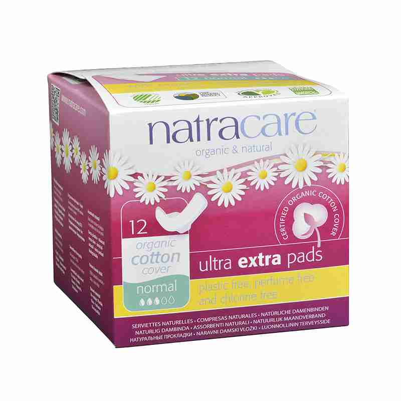 Natracare Organic Cotton Ultra Extra Pads - 12 Normal