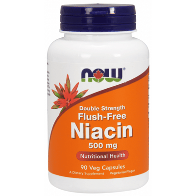 NOW Flush-Free Niacin 500 Mg 90 Veggie Caps