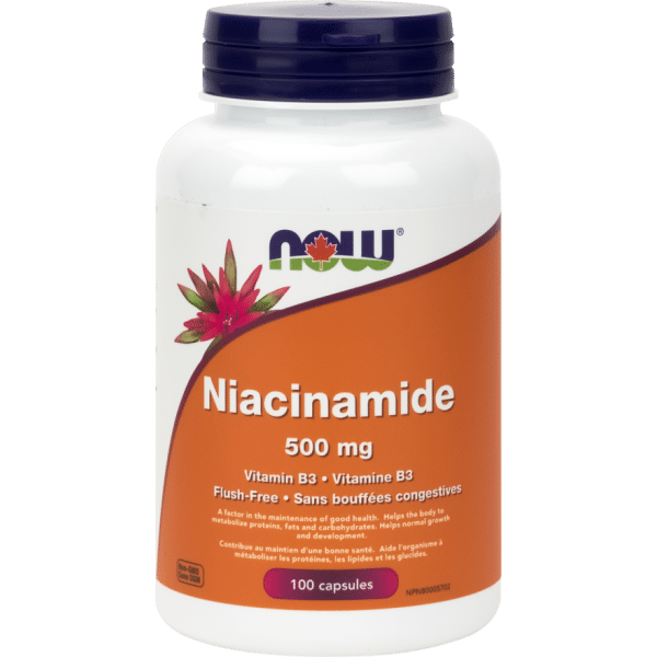 NOW Niacinamide 500Mg 100 Capsules