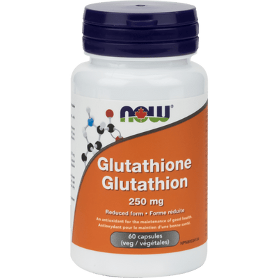 NOW Glutathione 250Mg 60 Veg Capsules