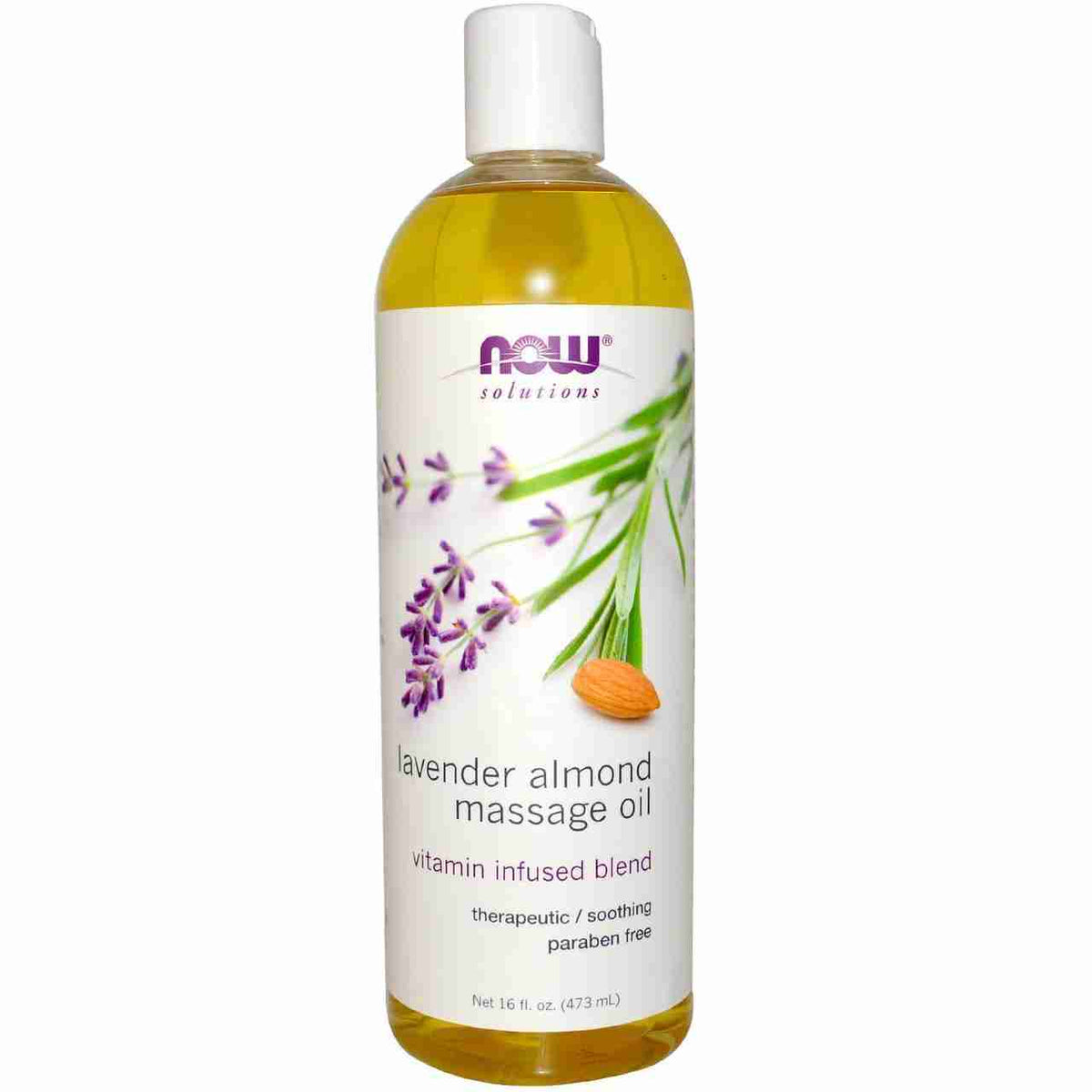 Now Lavender Almond Massage Oil - 473Ml
