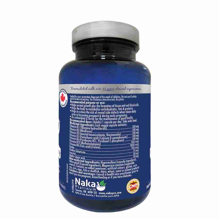 Naka, Nutri B100 Complex, 90 Veg Caps