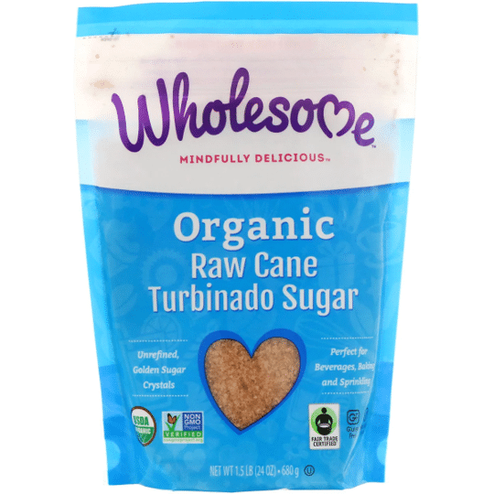 Wholesome Organic Raw Cane Turbinado Sugar, 680 g