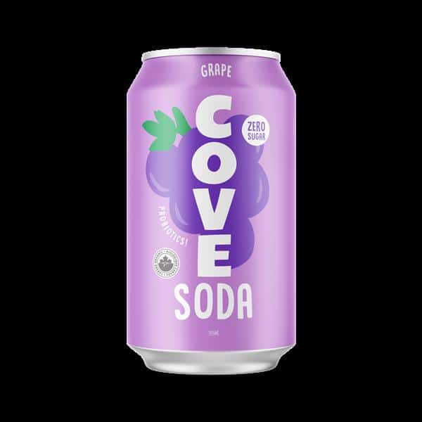 Cove Soda, Grape, 355 mL