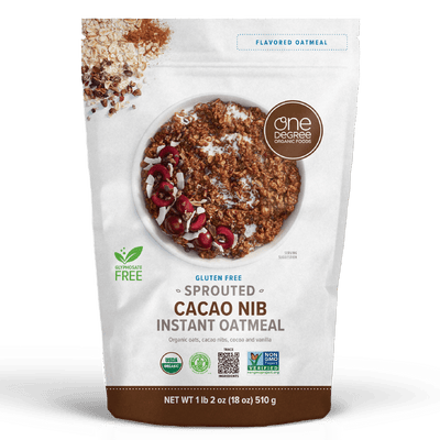 One Degree - Sprouted Cacao Nib Instant Oatmeal, 510G