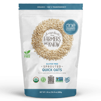 One Degree Organic Foods - Gluten-Free Sprouted Quick Oats, 680G