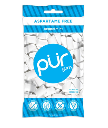 PUR Gum Peppermint, 55 Pieces