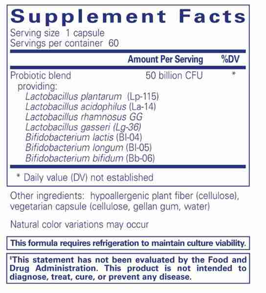 Pure Encapsulation - Probiotic 50B, 60 Caps