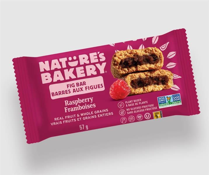 Nature's Bakery Whole Wheat Fig Bars Raspberry, 6 x 57 g
