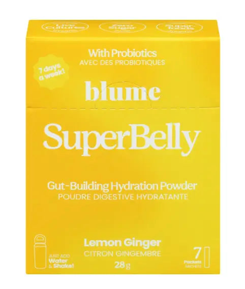 Blume SuperBelly, Lemon Ginger, 7 Pack