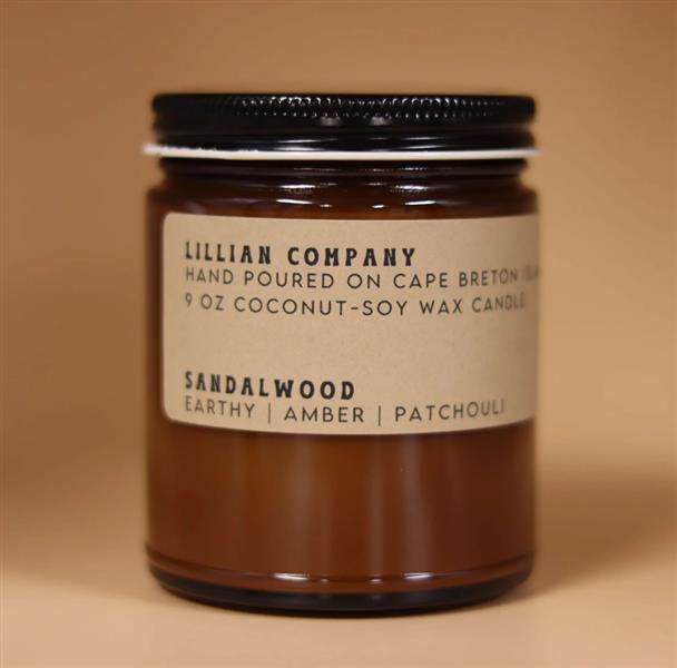 Lillian Co - Sandalwood Candle, 9Oz