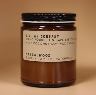 Lillian Co - Sandalwood Candle, 9Oz