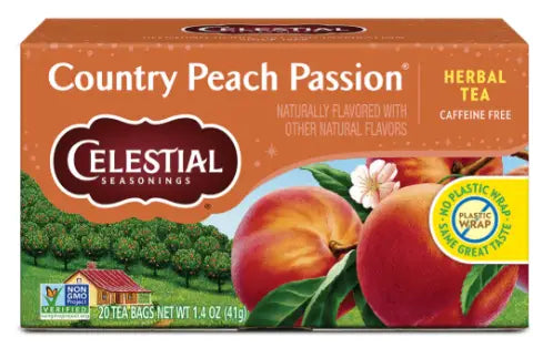 Celestial Seasonings Country Peach Passion Herbal Tea, 20 Tea Bags