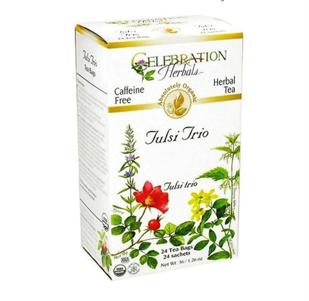 Celebration Herbals Organic Tulsi Triotea, 24Bgs
