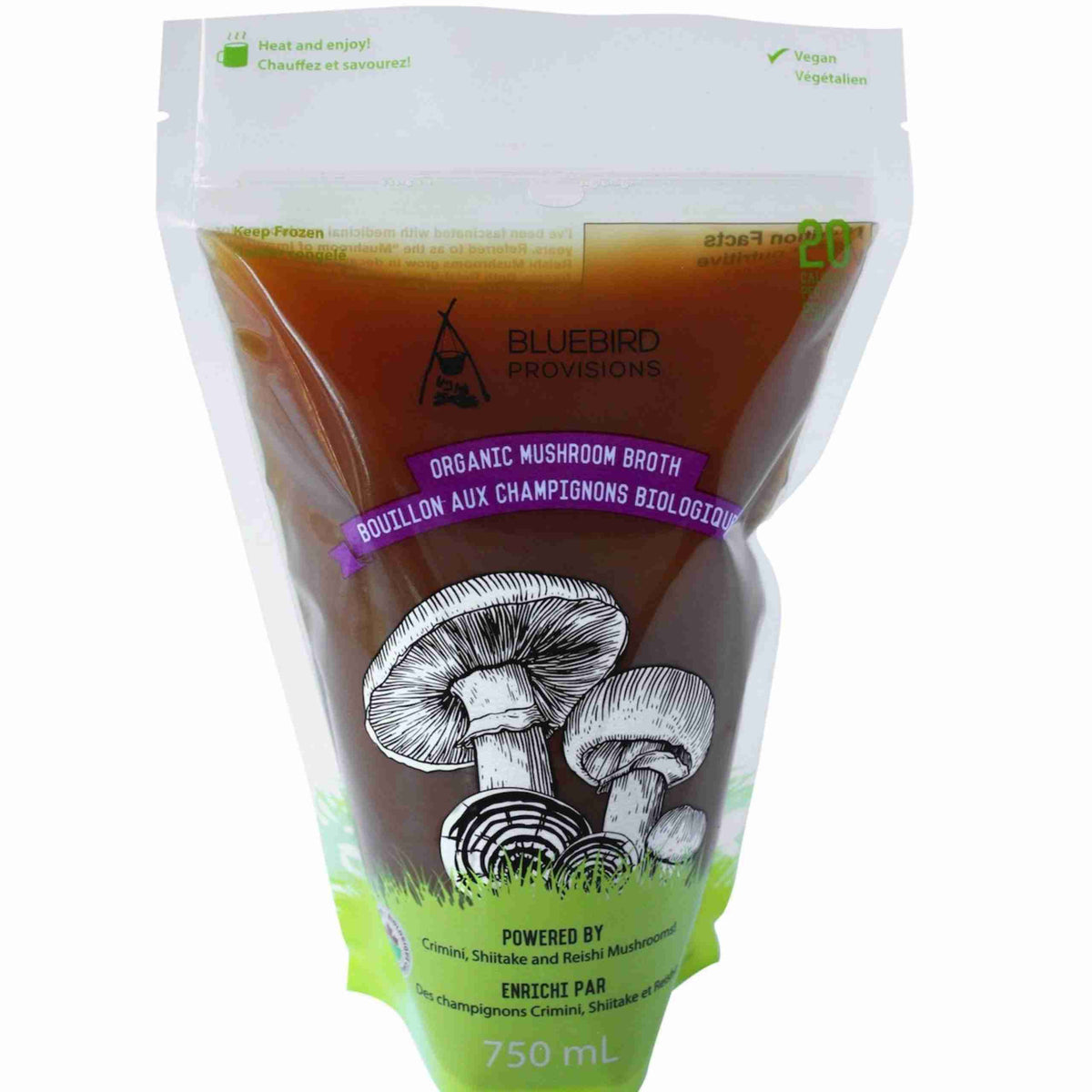 Bluebird Provisions Vegan Mushroom Broth - 750Ml
