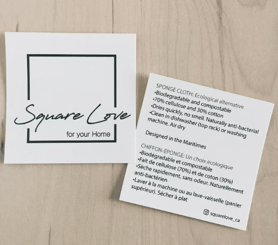 Square Love Swedish Sponge Cloths - Garden