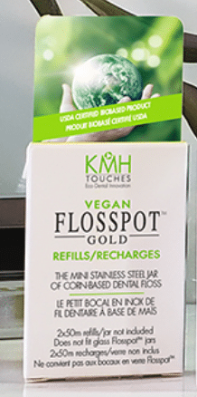 Flosspot Gold Dental Floss Refills (2 Rolls X 50M)