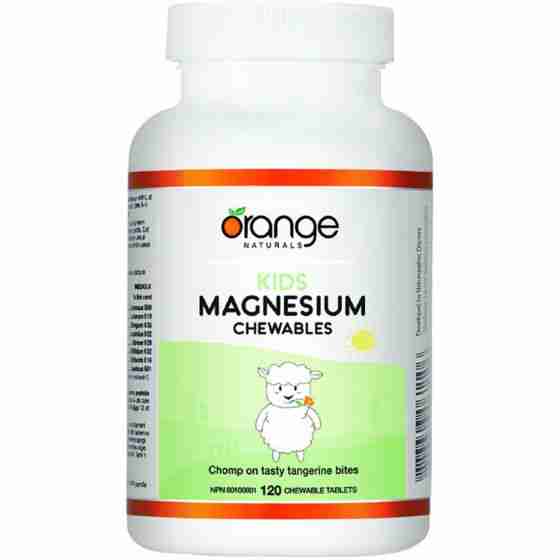 Orange Naturals Kids Magnesium Chewables, 120 Tablets