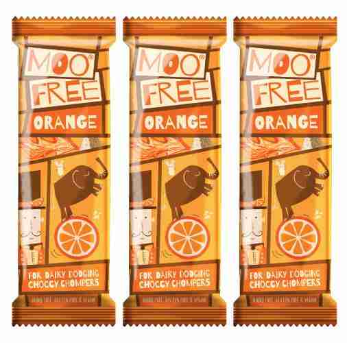 Moo Free - Vegan Mini Orange Chocolate Bar, 20G