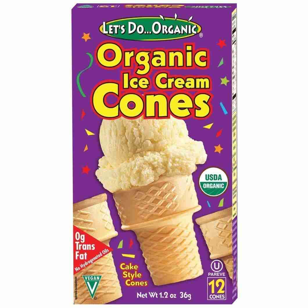 Let's Do Organic Cake Style Ice Cream Cones, 12 Cones (36 g)