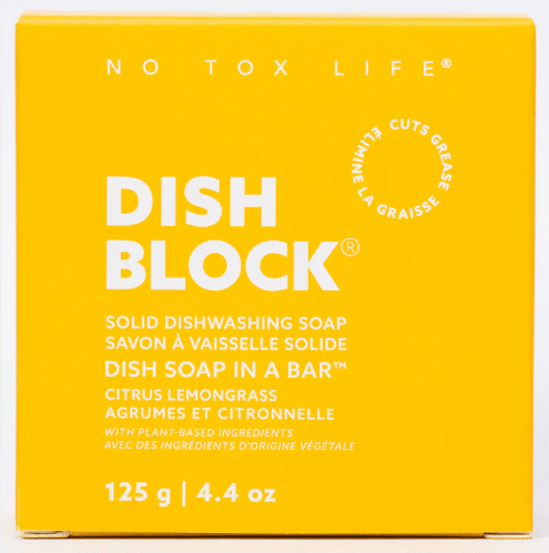 No Tox Life - Dish Washing Block: Citrus Lemongrass, 125G