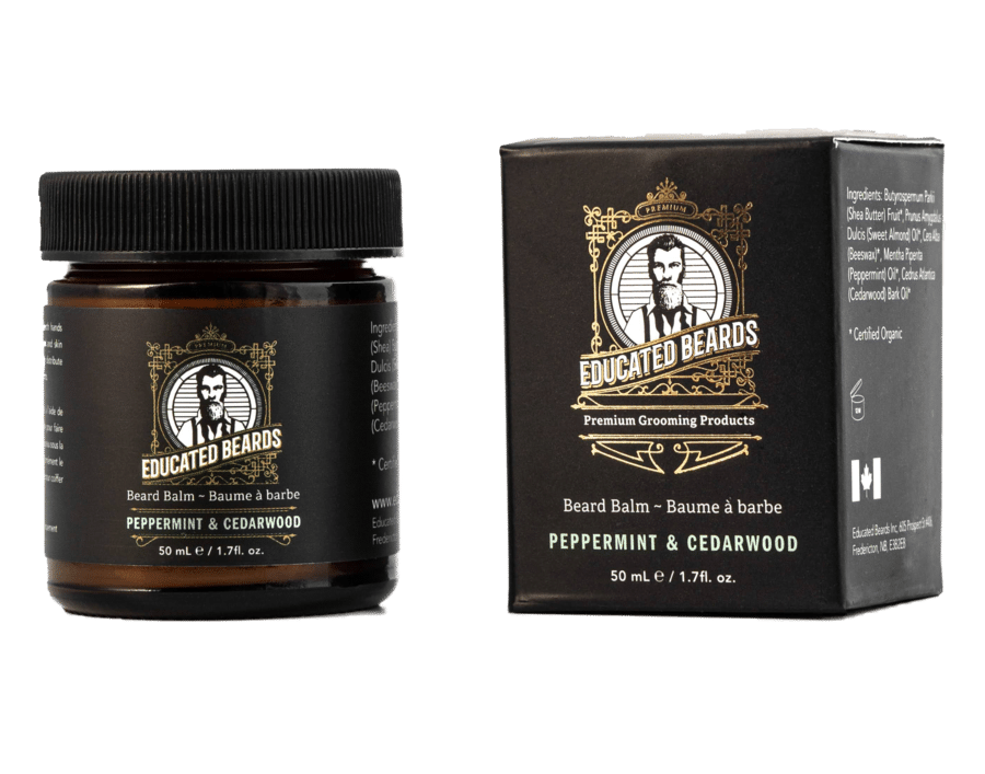 Educated Beards Peppermint Cedarwood Beard Balm, 50 mL