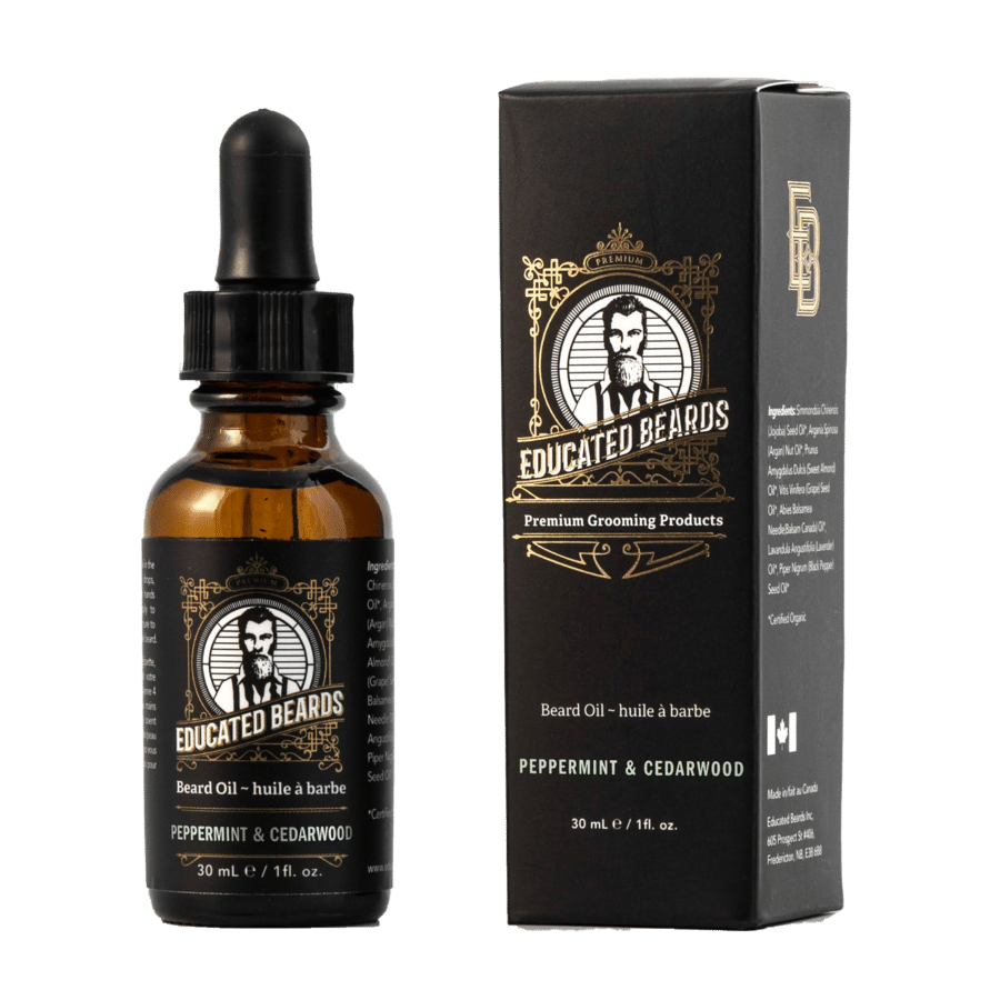 Educated Beards Peppermint Cedarwood Beard Oil, 30 mL