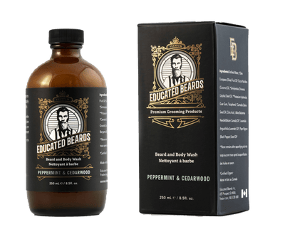 Educated Beards Peppermint Cedarwood  BEARD WASH / 250ML / 8.5 FL OZ