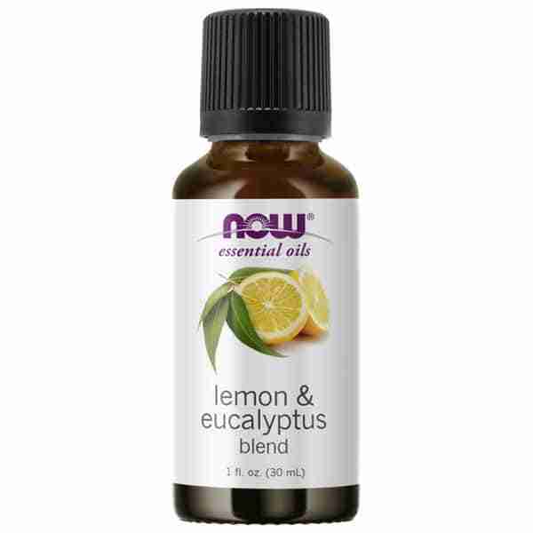NOW Lemon & Eucalyptus Oil Blend, 30 mL
