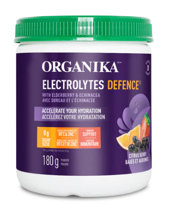 Organika - Electrolytes Defence With Elderberry & Echinacea: Citrus Berry, 180G