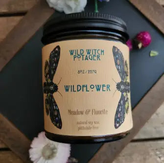 Wild Witch Potager - Wildflower Candle, 8Oz