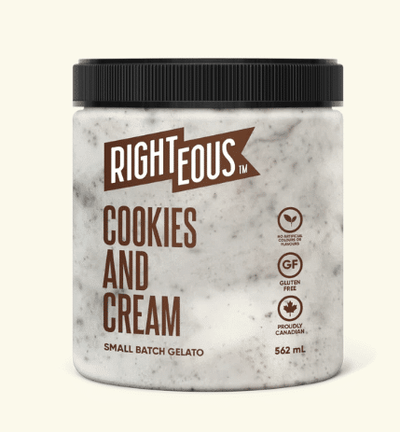 Righteous - Cookies And Cream Gelato, 473Ml