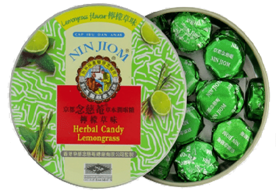 Nin Jiom Herbal Candy Lemongrass, 60 g