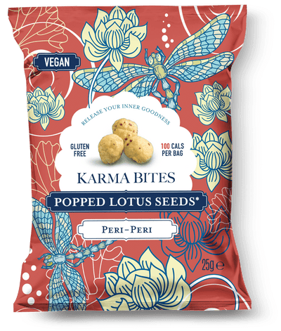 Karma Bites Popped Lotus Seeds: Peri-Peri - 50G