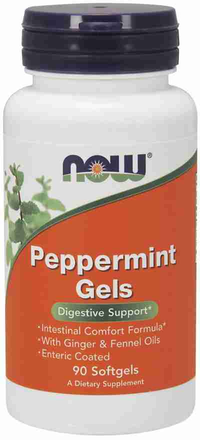 NOW - Peppermint Oil 180 Mg, 90 Softgels