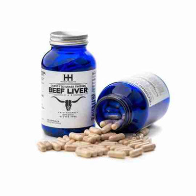 Higher Healths Grass Fed/Grass Finished Beef Liver 180Caps